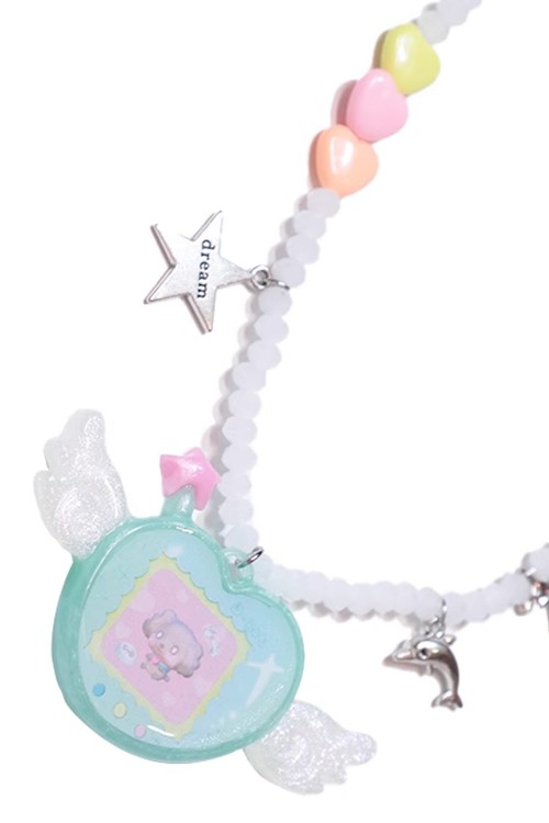 Electronic Pet Beaded Necklace Mint - Hashtag DDD