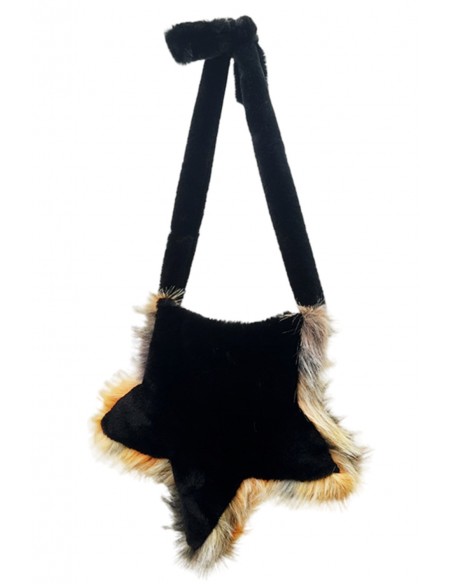 Bolso Plush Star - Negro x Marrón