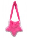Plush Star Bag - Hot Pink