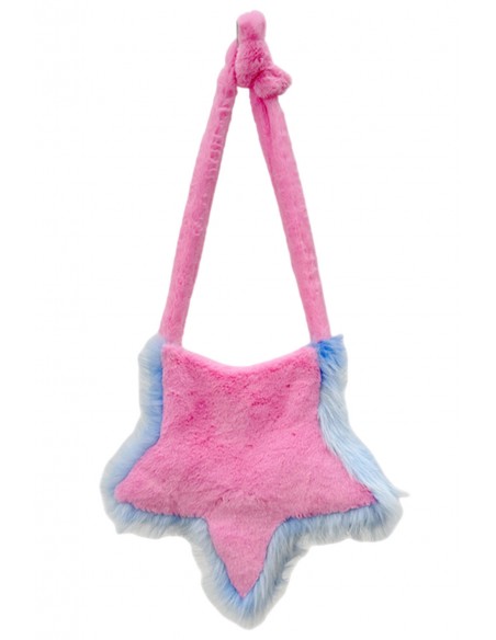 Plush Star Bag - Pink x Blue