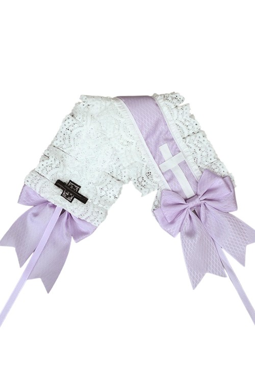 Headdress Cofia Lolita Cross - Lavanda x Blanco