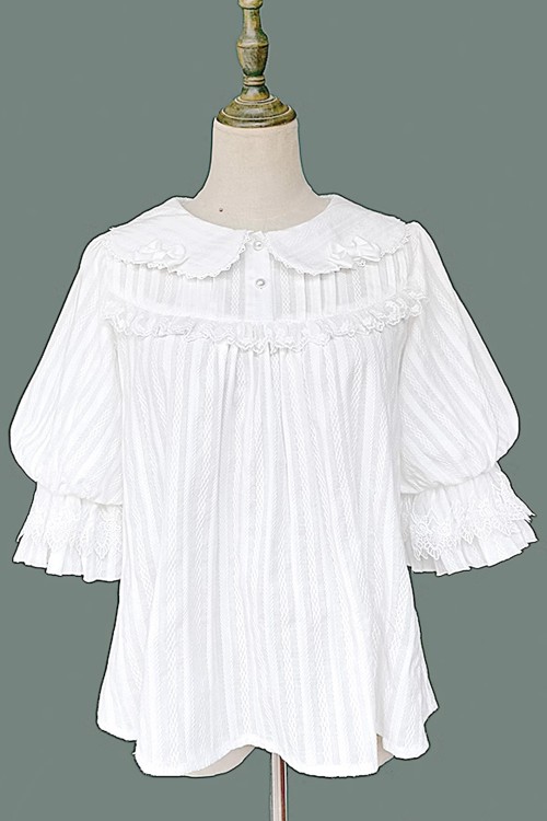 Blusa Lolita Little Doll House - Blanco