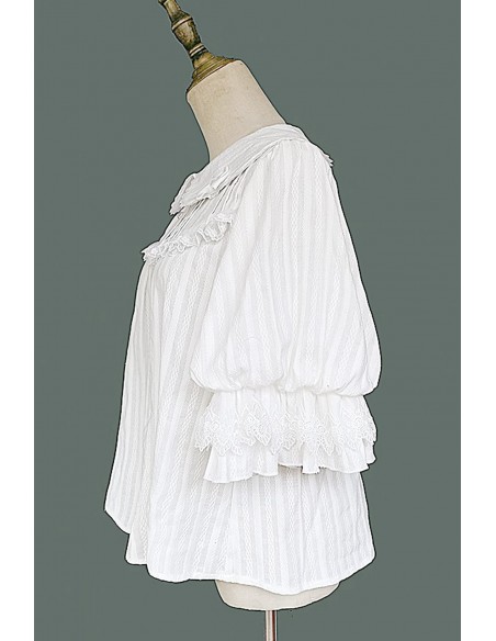 Blusa Lolita Little Doll House - Blanco