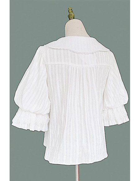 Blusa Lolita Little Doll House - Blanco