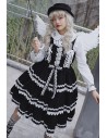 Lolita JSK Dress 3 Layer Cake - Black x White