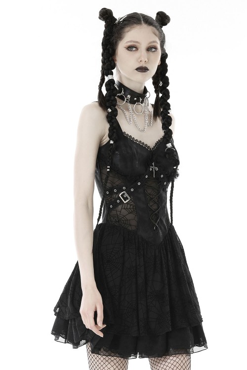 Vestido Gothic Amane Negro - Dark in Love