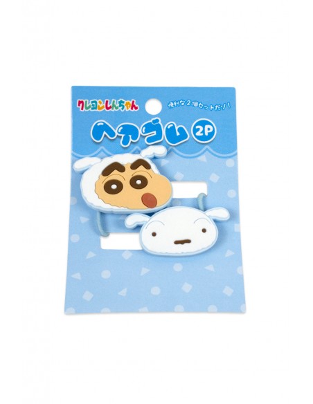 Rubber Mascot Hair Bands Crayon Shin-chan 2pc - Blue