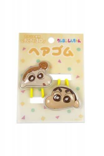 Bubble Mascot Hair Bands Crayon Shin-chan 2pc - Yellow