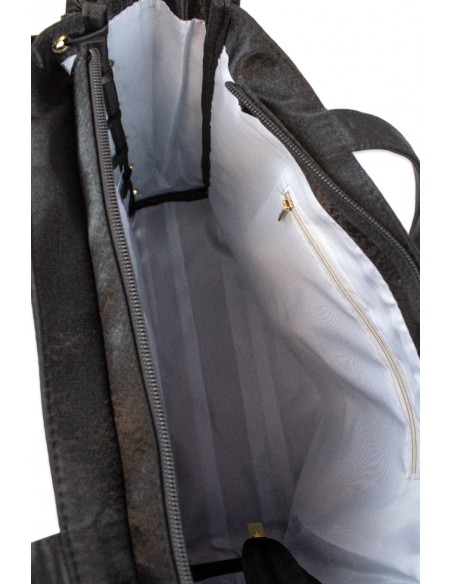 Satin Ribbon Ita Bag - Black