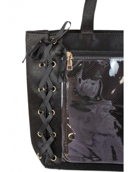 Bolso Ita Bag Satin Ribbon - Negro