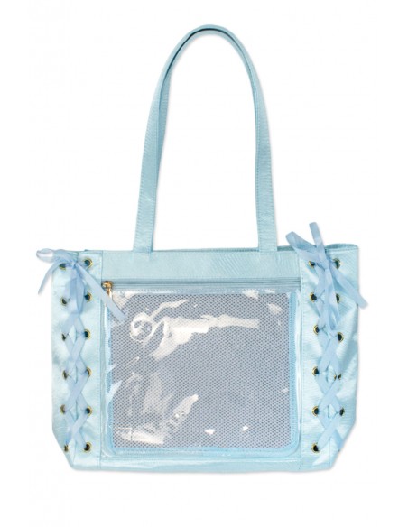 Satin Ribbon Ita Bag - Pastel Blue