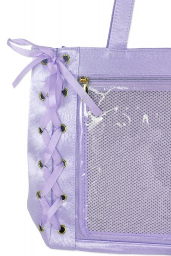 Satin Ribbon Ita Bag - Lavender 2