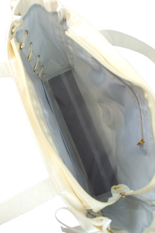 Bolso Ita Bag Satin Ribbon - Crema