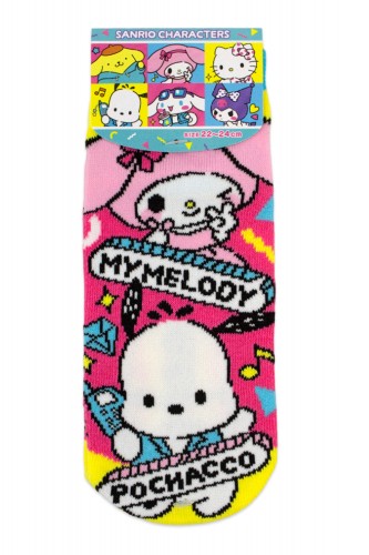 80s Friends My Melody & Pochacco Ankle Socks