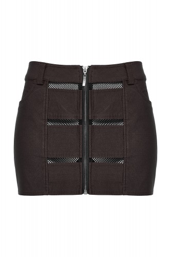 Mini Skirt Utopic Brown - Punk Rave 2