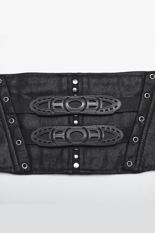 Cinturón Tipo Corset Cyber Techno - Punk Rave