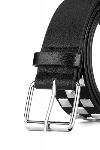 Studded Belt - Black x Silver 2