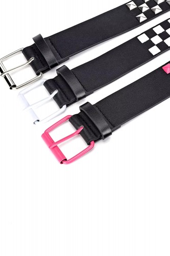 Cinturón de Tachuelas - Fucsia x Negro 2