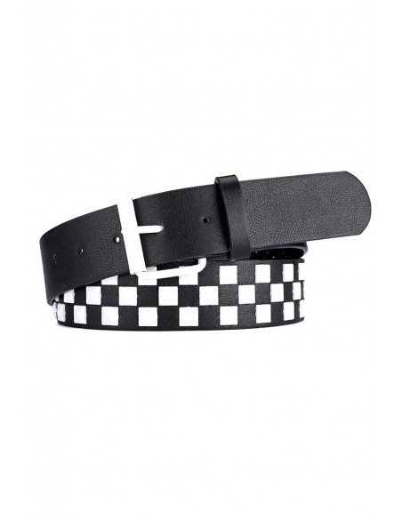 Studded Belt - White x Black