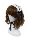 Lolita Lacing Headdress - Black x White