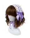 Lolita Lacing Headdress - Lilac x White
