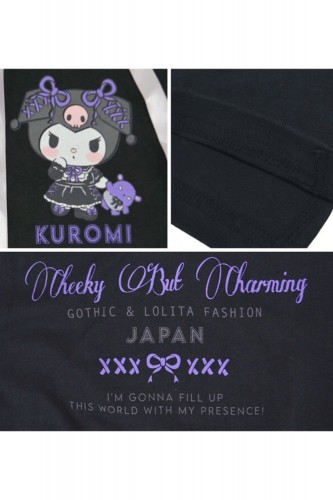 Camiseta con Capucha Kuromi Gothic & Lolita Violeta Oscuro - Sanrio 2