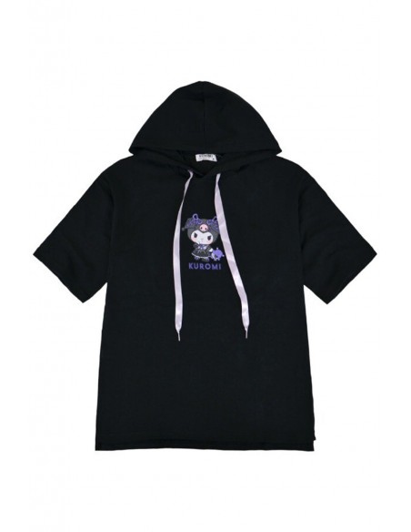 Camiseta con Capucha Kuromi Gothic & Lolita Negro - Sanrio