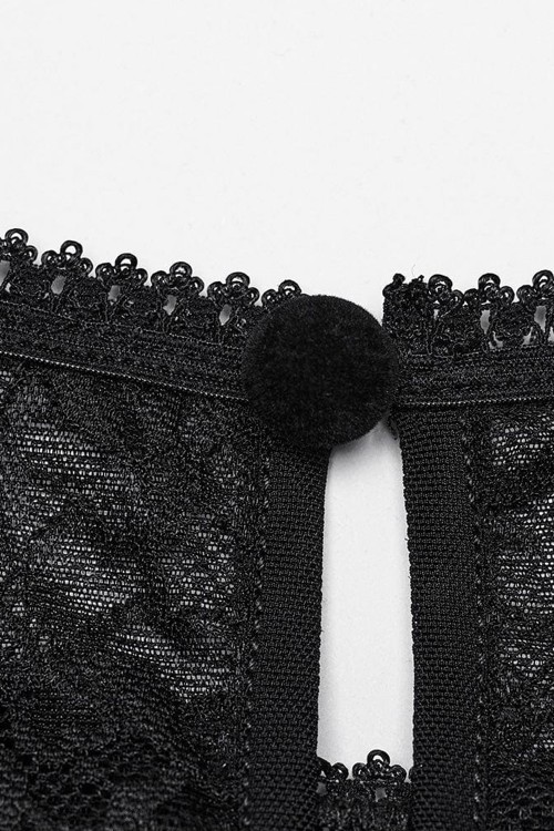 Blusa Romantic Lace Negro - Punk Rave