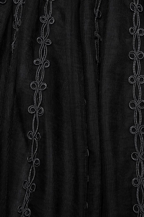 Maxi Falda Enchanted Trimmings Negro - Punk Rave