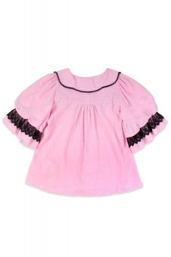 Blusa Lolita Little Doll House - Rosa x Negro (Color Exclusivo Madame Chocolat) 2