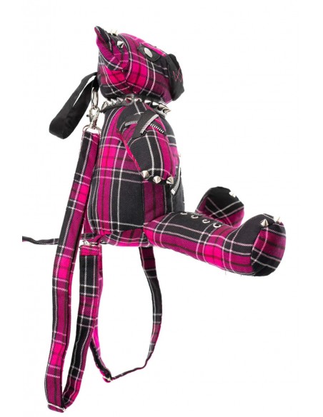 Mochila Evil Kitty de Tartán Rosa