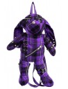 Evil Bunny Backpack Purple Tartan