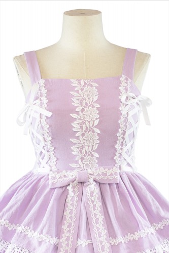 Vestido Lolita JSK 3 Layer Cake - Sugar Lavender - Lila Pastel x Blanco (Color Exclusivo Madame Chocolat) 2