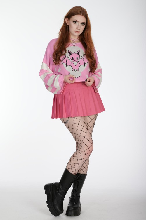 Falda Dark Doll Fucsia - Banned