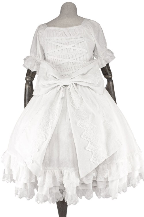 Antique Doll Gothic OP Dress - Heavenly White (Madame Chocolat Exclusive)