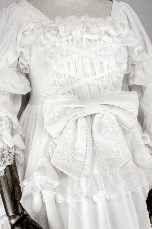 Antique Doll Gothic OP Dress - Heavenly White (Madame Chocolat Exclusive)
