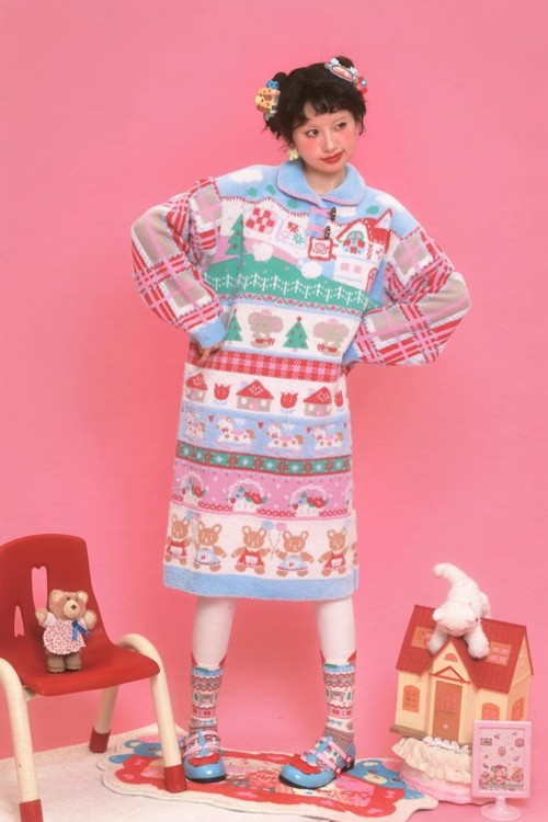 Vestido Snow Café ~ Lutra Jump