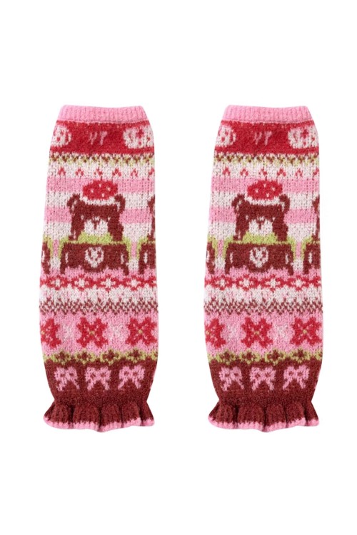 Strawberry Bear Leg Warmers ~ Lutra Jump