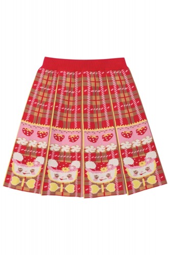 College Plaid Retro Bunny Skirt ~ Lutra Jump 2