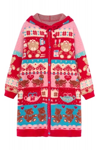 Vestido de Punto con Capucha Bear Tea Room ~ Lutra Jump 2