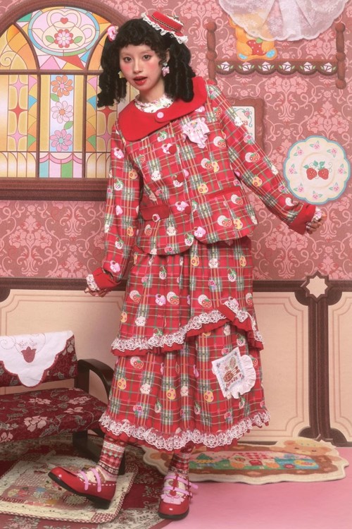 Falda de Tartán Cake Print ~ Lutra Jump