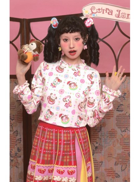 Retro Animals Top ~ Lutra Jump