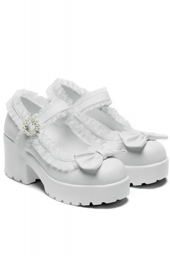 Zapatos Mary Jane Porcelain Delights Blanco - Koi 2
