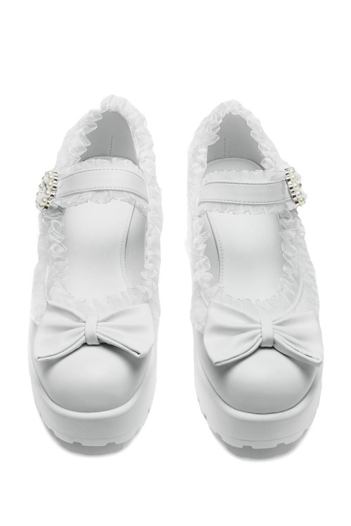Zapatos Mary Jane Porcelain Delights Blanco - Koi