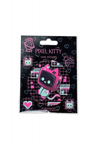 Stickers de Vinilo Pixel Kitty - Cosmic Boop