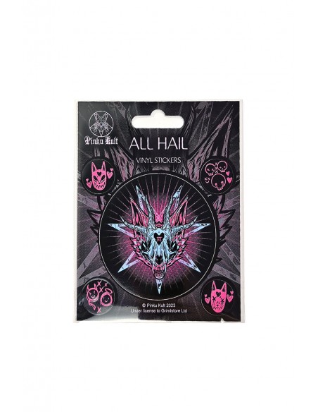 All Hail Vinyl Stickers - Pinku Kult