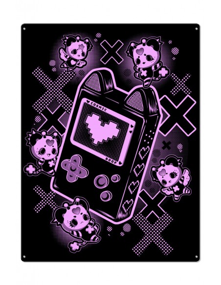 Print Metálico Grande Cosmobears - Pinku Kult