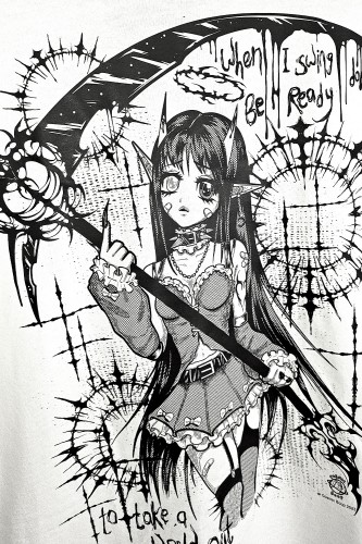 Reaper White T-Shirt - Cosmic Boop 2