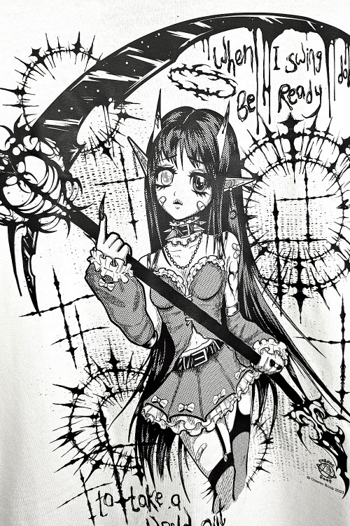 Camiseta Blanca Reaper - Cosmic Boop