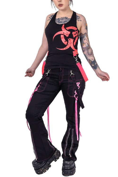 Pantalones Fuse Negro x Rosa - Poizen Industries